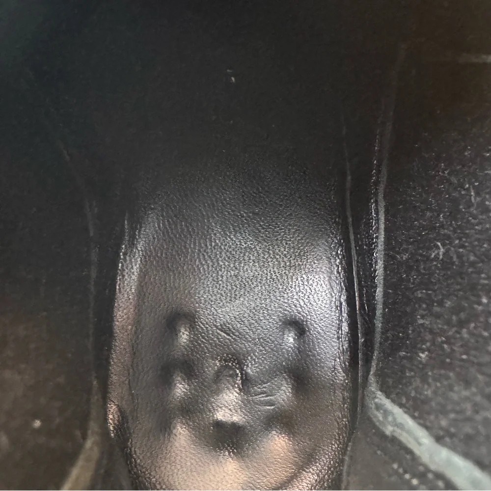 Prada Cap Toe Black Leather Boots Women’s EU 36 US 6 - Picture 5 of 9